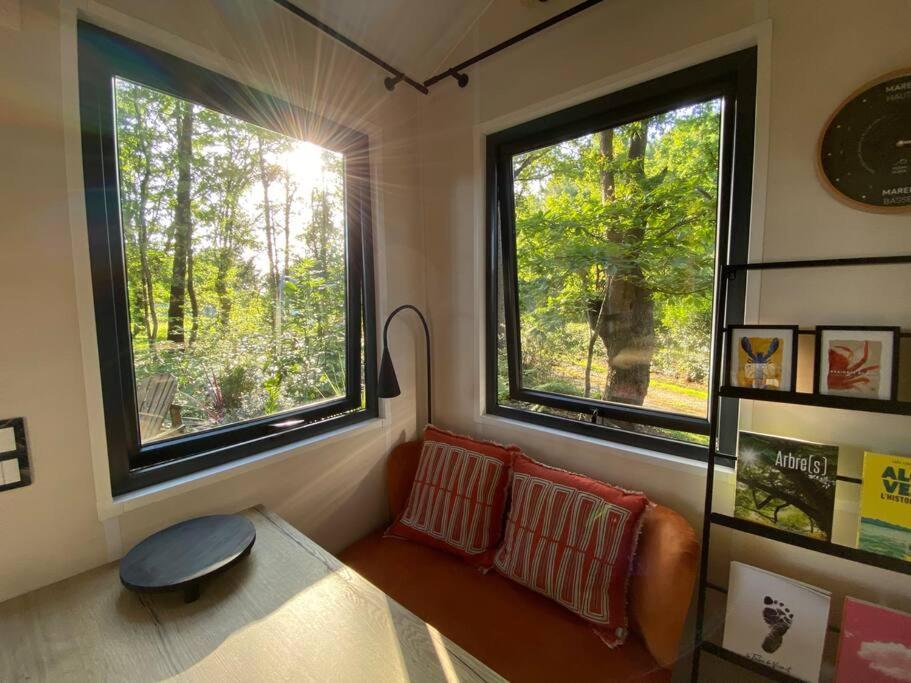 Tiny House Sur Terrain Boise A 10 Mn De La Mer Ferel Bagian luar foto